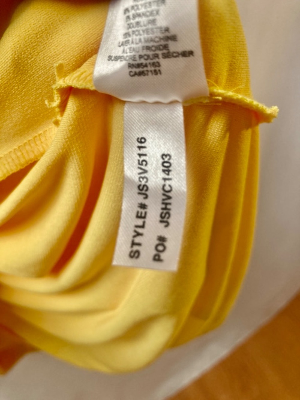 Jessica Simpson Yellow Strapless Sweetheart Maxi Dress Jersey Size 6 - Picture 7 of 7